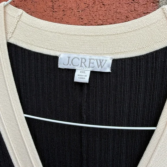 J.Crew Ribbed Knit Button-Front Midi Dress - Picture 7 of 11